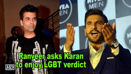 Ranveer lauds LGBT verdict says Karan can enjoy