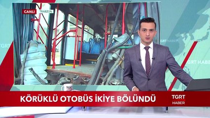 Körüklü Otobüs İkiye Ayrıldı
