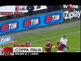10 Pemain Lazio Singkirkan Milan dari Coppa Italia