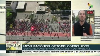 Exigen brasileños más democracia a 196 años de independencia