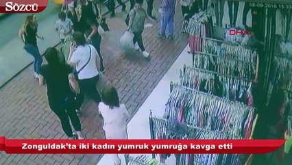 Descargar video: Zonguldak’ta iki kadın yumruk yumruğa kavga etti!