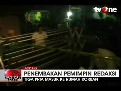 Pemimpin Redaksi Tewas Ditembak Orang Tak Dikenal