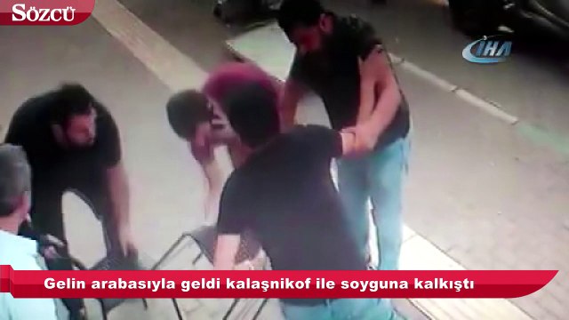 Kalaşnikoflu kuyumcu soygun girişimi kamerada