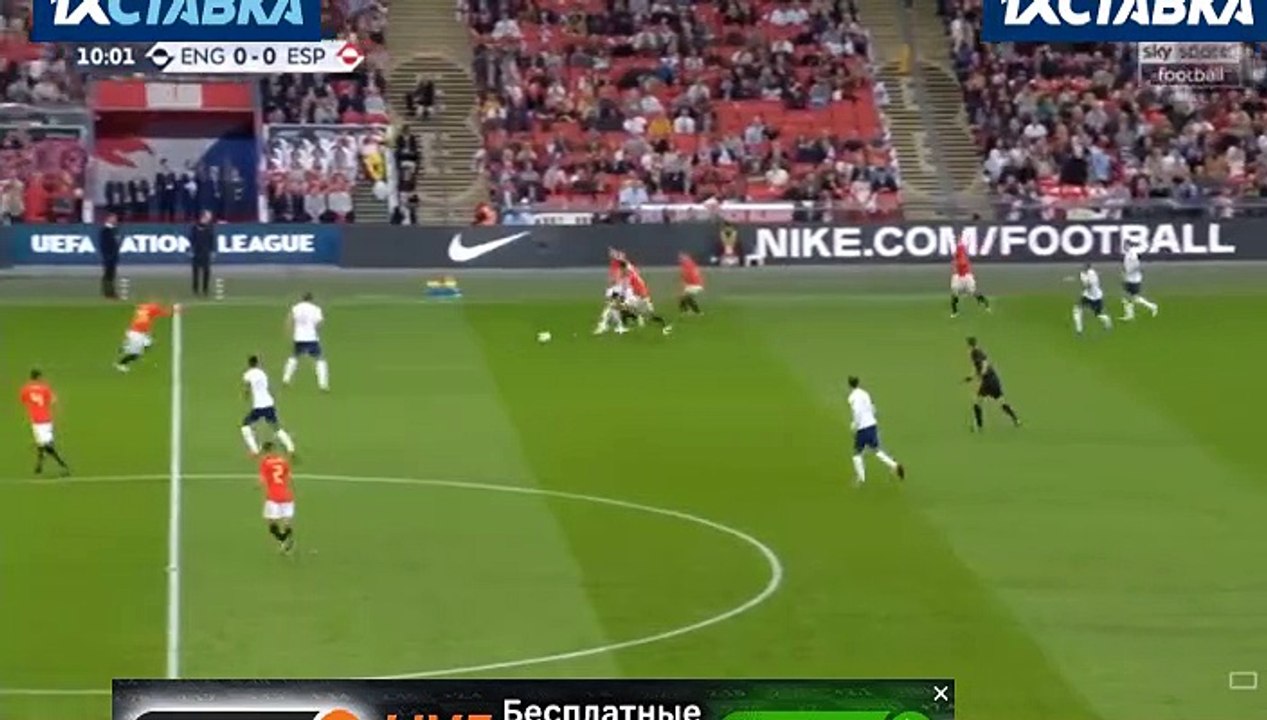 Marcus Rashford Goal HD - England	1-0 Spain 08.09.2018