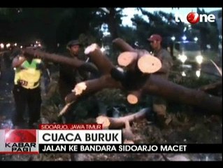 Pohon Tumbang, Jalan ke Bandara Sidoarjo Macet