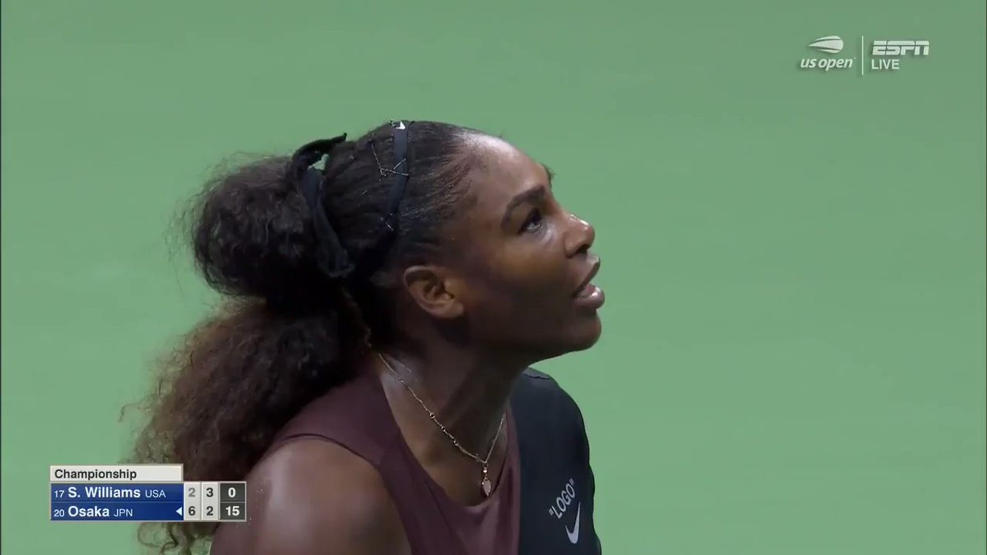 ⁣Serena Williams furieuse après l'arbitre