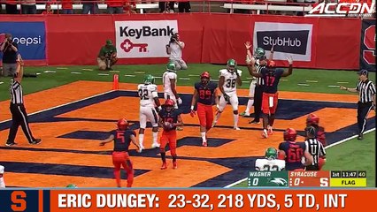 Syracuse QB Eric Dungey: 5 TD vs. Wagner
