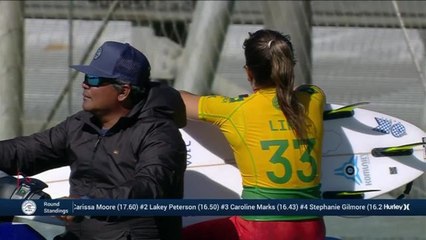 Adrénaline - Surf : Malia Manuel with a 3.77 Wave from Surf Ranch Pro, Women's Championship Tour - Qualifying Round