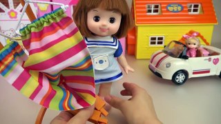 Baby doll cars and picnic play
