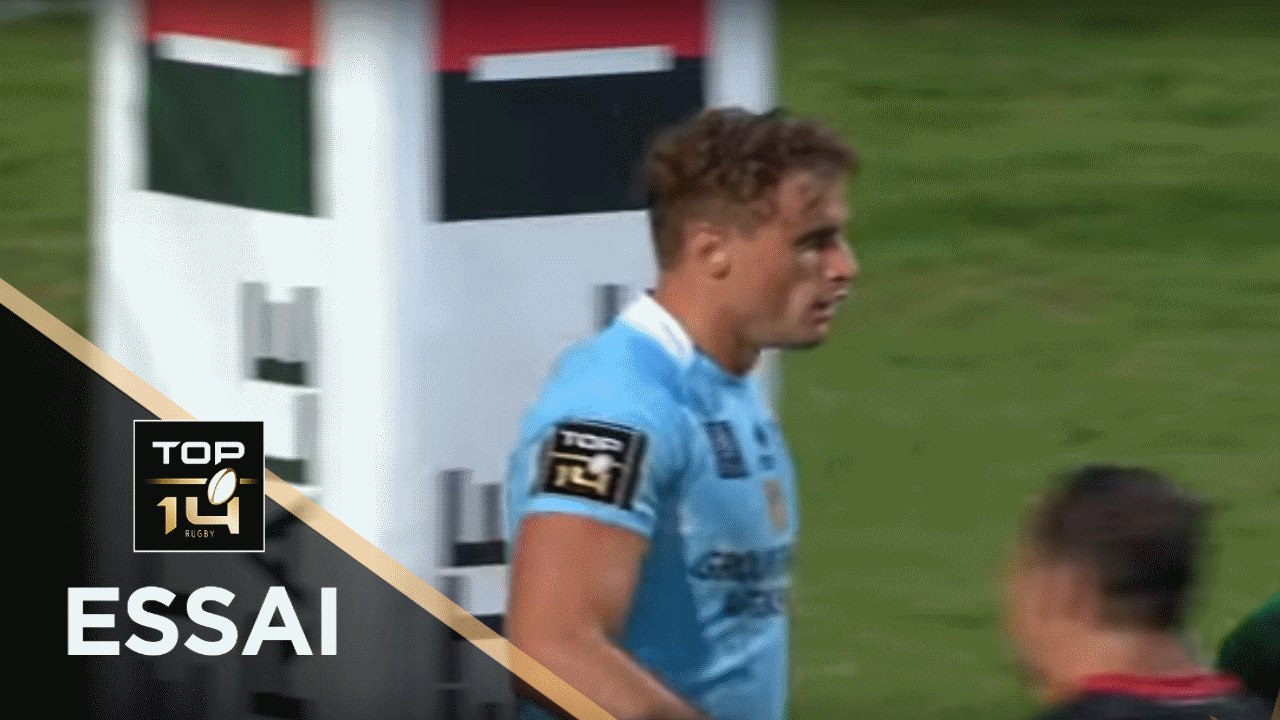 TOP 14 - Essai Jean-Bernard PUJOL (USAP) - Perpignan - Lyon - J3 - Saison 2018/2019