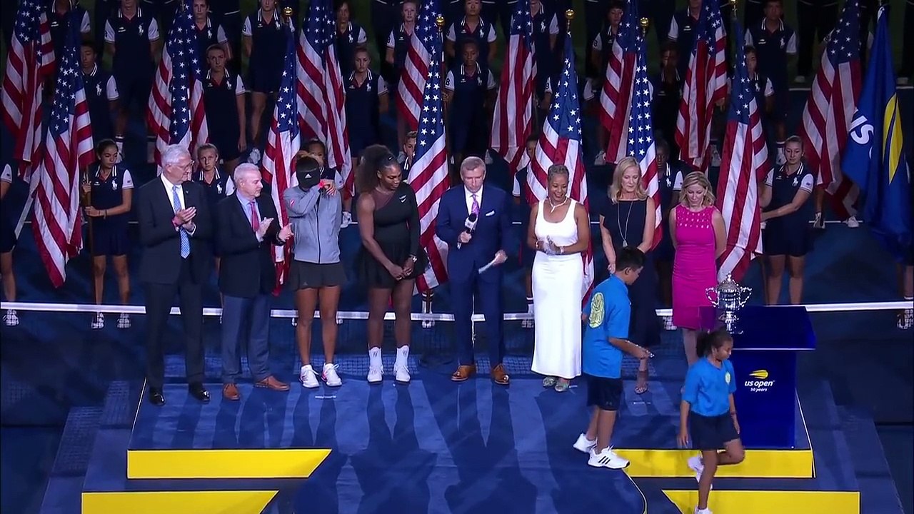 [FULL] 2018 US Open trophy ceremony with Serena Williams and Naomi Osaka | ESPN