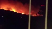 Sisam Adasında Yangın.. Alevler Kuşadası'ndan da Görüldü
