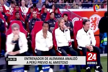 Entrenador de Alemania analizó a Perú previo al amistoso
