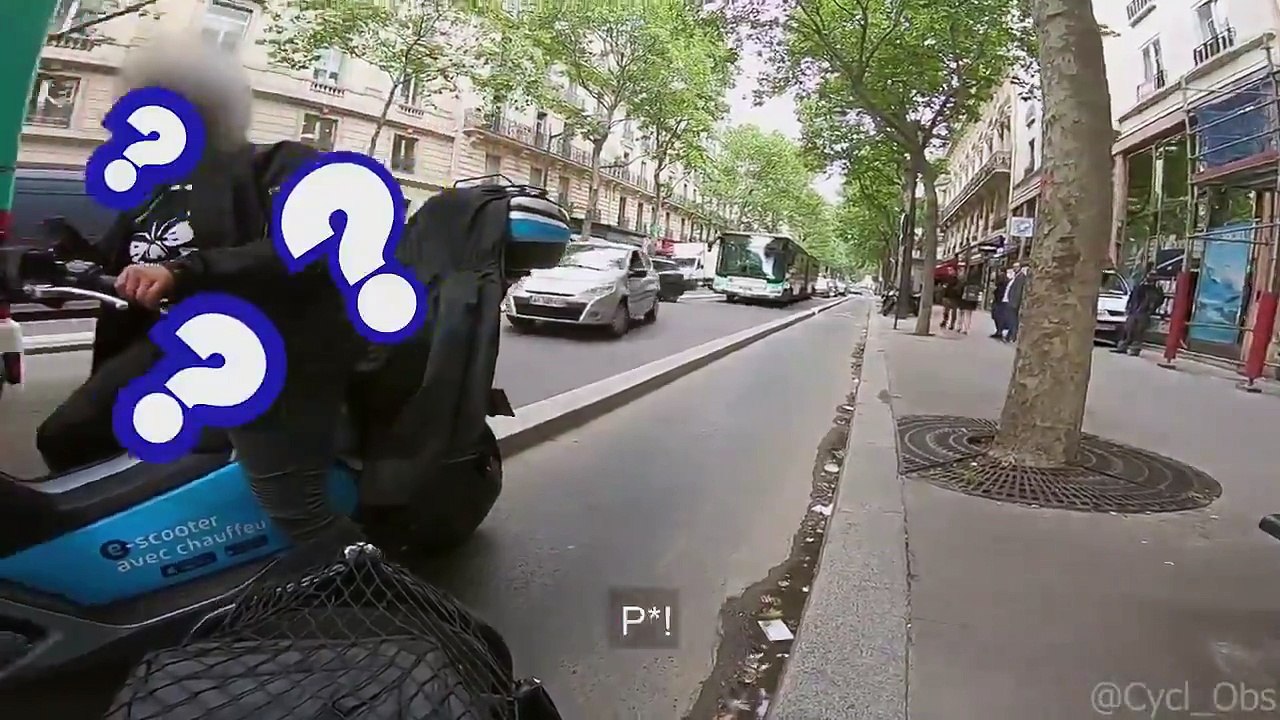 [VIDEO] Paris: le ras-le-bol des vélos face aux scooters sur les pistes cyclables