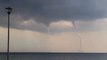 Twin Waterspouts Form Off the Coast of Northern Greece