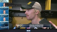 Joakim Nordstrom Reacts To Scoring Game-Winning OT Goal For Bruins