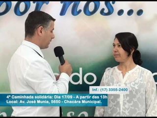 Dia 17/09 - Quarta Caminhada Solidária com Testemunho de Vida de Bispa Cléo