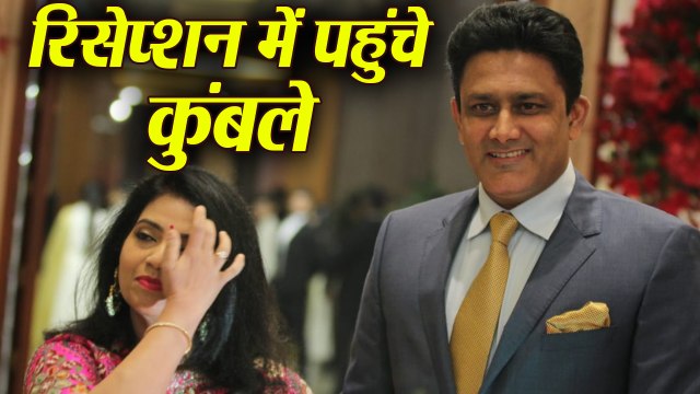 Deepika - Ranveer Reception: Anil Kumble attends DeepVeer’s wedding reception | FilmiBeat