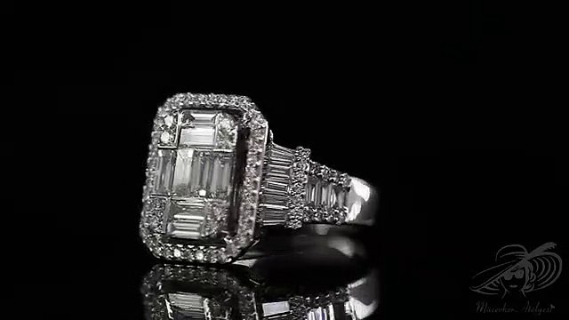 Bagetli Pırlanta Yüzük _ Damla Yakutlu Elmas Yüzük _ Kavuk Yüzük Tanıtım Videosu