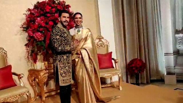Deepika - Ranveer Reception: Ranveer Singh MAKES FUN of media; Watch Video | FilmiBeat