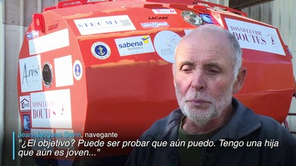 El océano Atlántico en un barril, el reto de un anciano