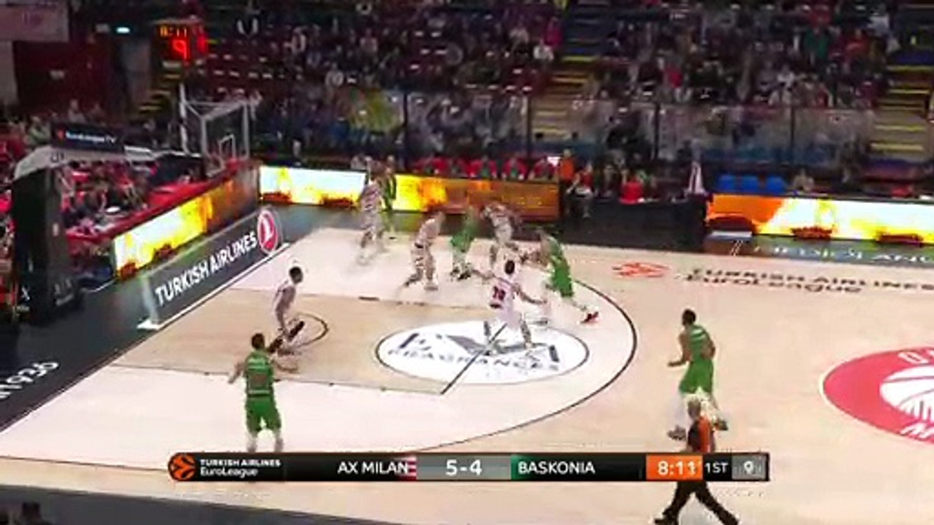 AX Armani Exchange Olimpia Milan - KIROLBET Baskonia | Turkish Airlines EuroLeague RS Round 8 - video