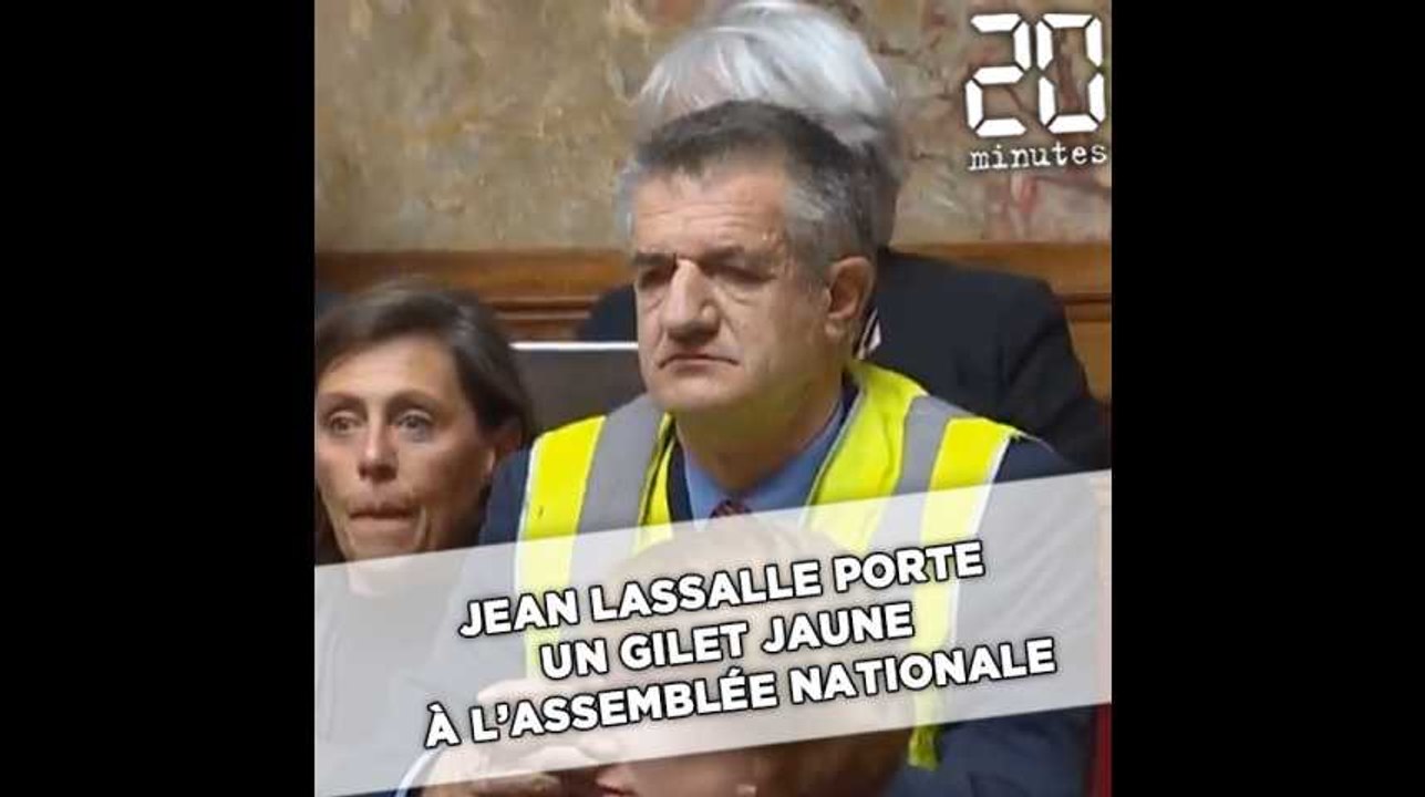 Jean Lassalle porte un gilet jaune à l'Assemblée nationale - Vidéo  Dailymotion