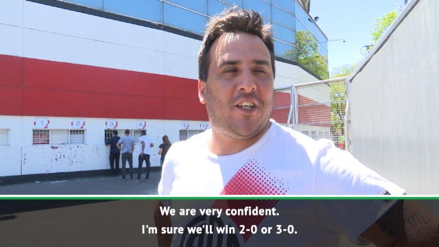 River Plate fans confident ahead of Copa Libertadores showdown against Boca