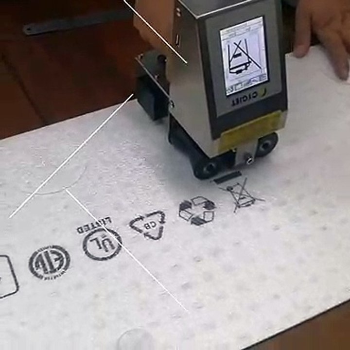 CYCJET EPS Sheet Handheld Printer/How to Print logo on EPS Sheet/High-resolution Inkjet Coding System/handheld inkjet coder/handjet/inkjet printer/Automatic Inkjet Printer