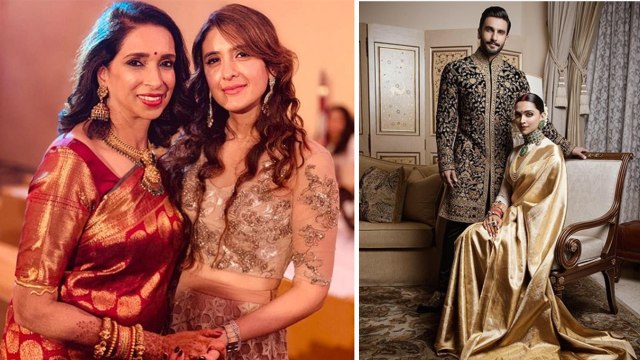 Deepika - Ranveer Reception: Deepika wears her mothers special saree in Reception; Video | FilmiBeat