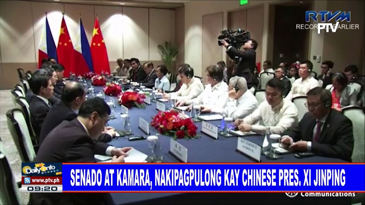 Senado at Kamara, nakipagpulong kay Pres. Xi Jinping
