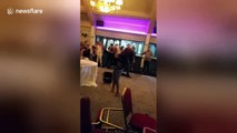 Screaming, chairs hurled as kickboxing event at Ireland hotel descends into chaos