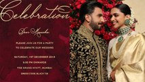 Deepika Ranveer to host Reception for bollywood celebs on this date; Not on 28 November | FilmiBeat