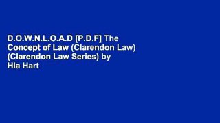 D.O.W.N.L.O.A.D [P.D.F] The Concept of Law (Clarendon Law) (Clarendon Law Series) by Hla Hart