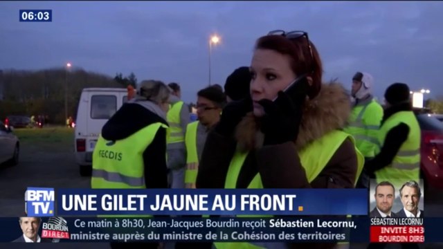 Si les gilets jaunes ne sont pas structurés, certaines personnalités émergent. C'est le cas de Sabrina, porte-parole du mouvement à Saint-Brieuc