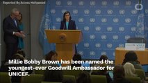 Millie Bobby Brown Named Youngest UNICEF Goodwill Ambassador