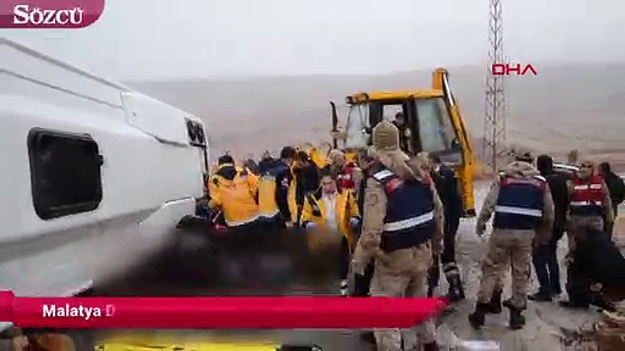 Malatya Darende'de midibüs devrildi 7 ölü, 15 yaralı
