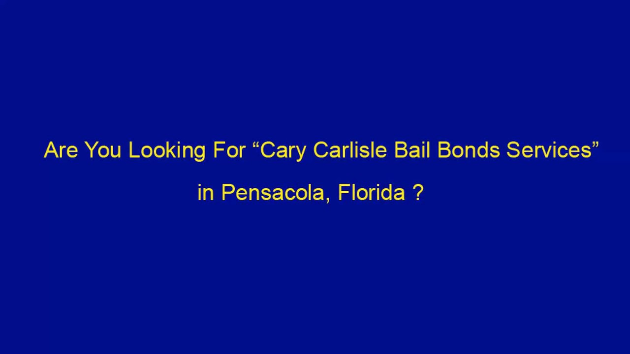 Bail Bonds Pensacola | Call Now (850) -434-3977