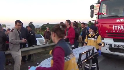 Antalya Otel Servisi Şarampole Devrildi: 14 Yaralı