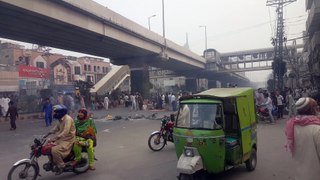 Traffic Blocked Lahore