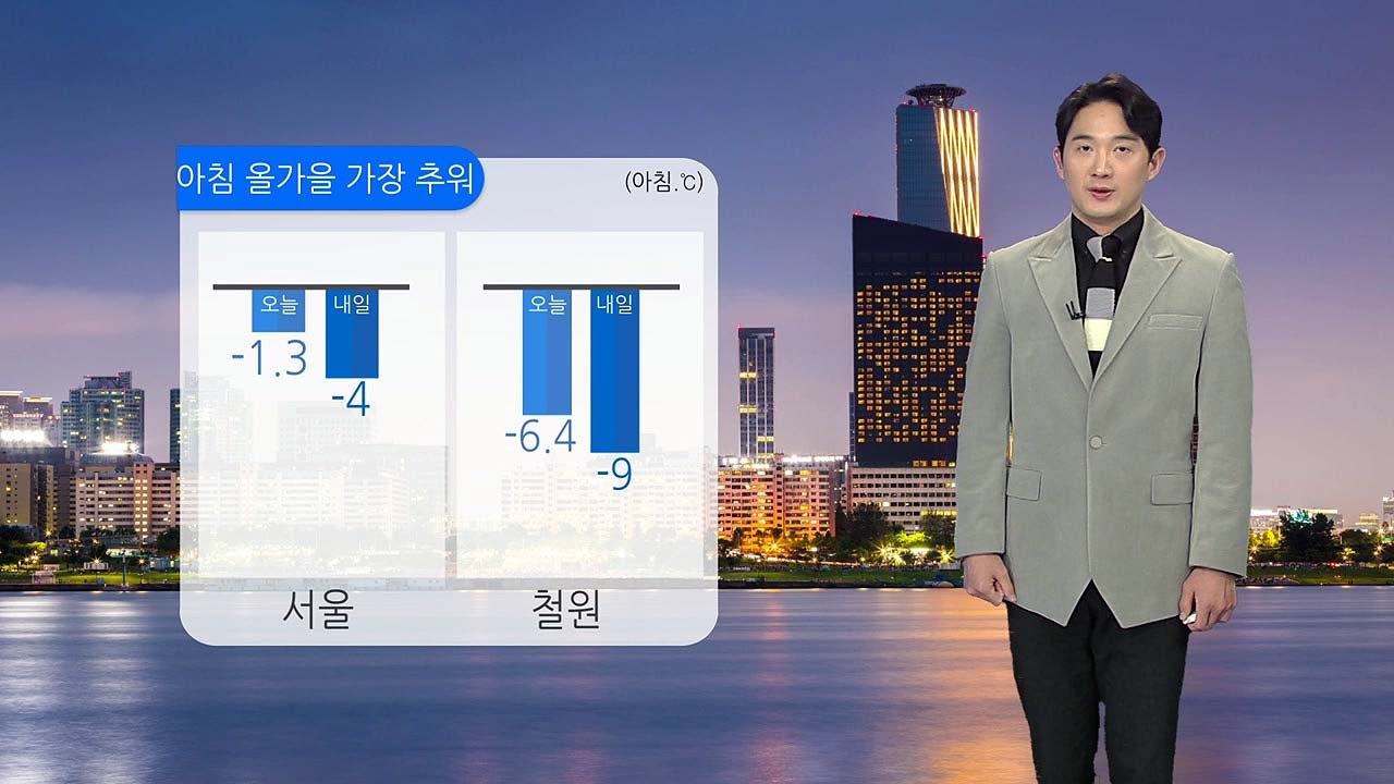 [날씨] 내일 올가을 가장 추워...서울 아침 -4도 / YTN
