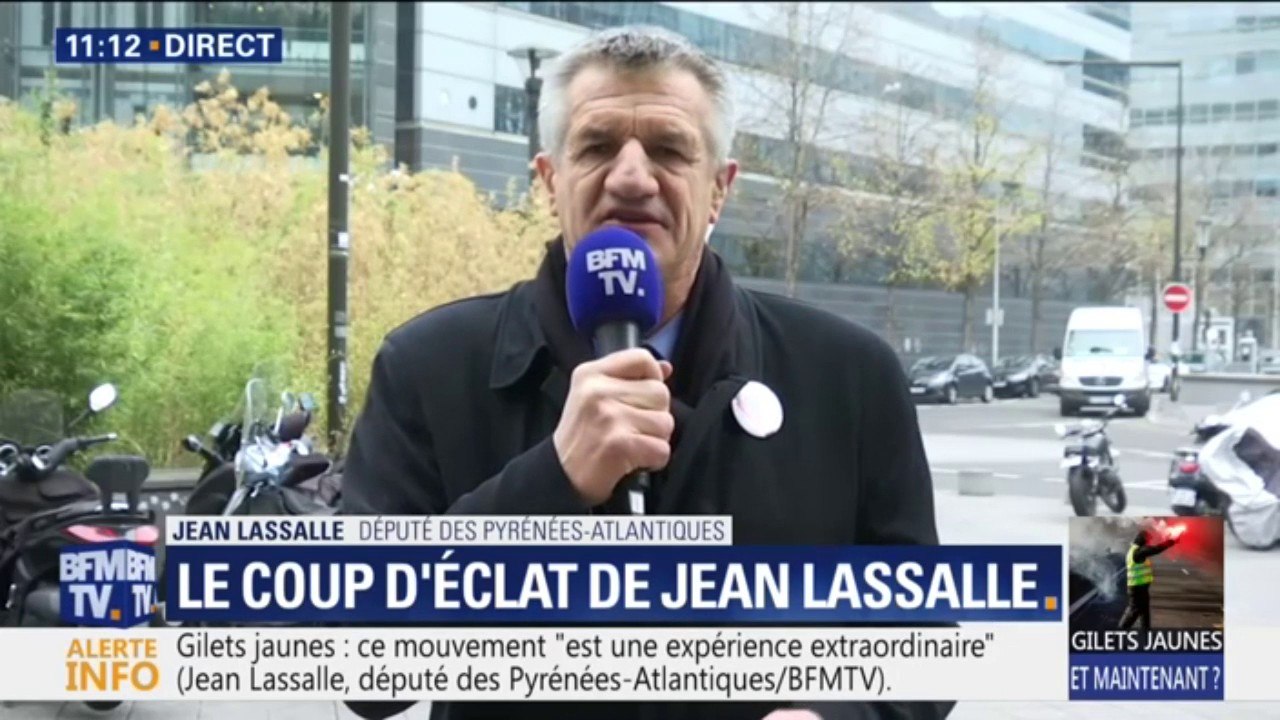 "Certains ont le sentiment de ne plus faire partie de la société" considère Jean Lasalle à propos des gilets jaunes