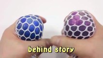 DIY Stress Ball How To Make 'Glitter Colors Powder Squishy Balloons' Learn Colors Slime Icecream