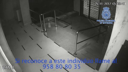 Policía solicita colaboración para identificar al autor de un incendio