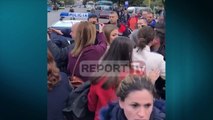 Report TV - Sharje dhe përleshje, momentet e arrestimit të protestuesve të Unazës së Re