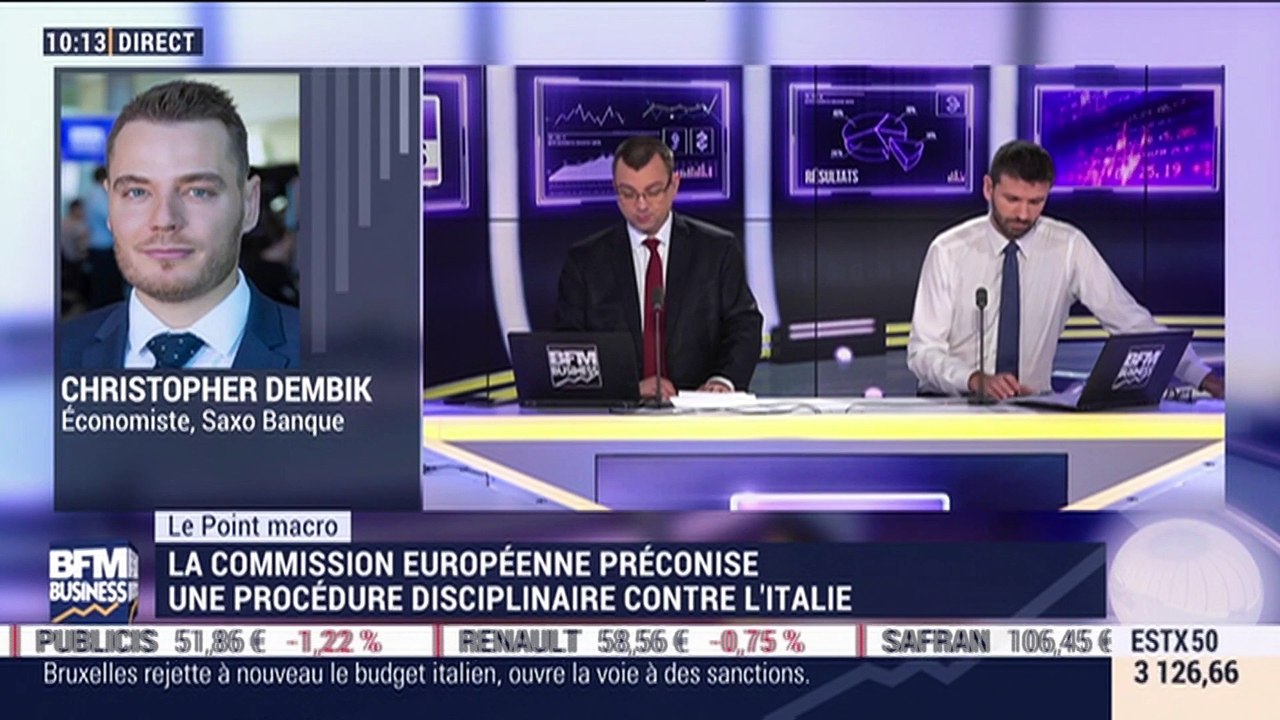 Le point macro: Vers des sanctions contre l'Italie - 22/11