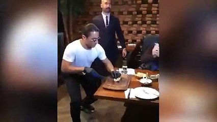 Nusret bu kez Çeçen lider Kadirov'u tuzladı