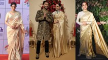 Deepika - Ranveer Reception: Deepika's look was inspired by Sridevi and Kangana Ranaut ? | FilmiBeat