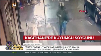 Kağıthane'de kuyumcu soygunu