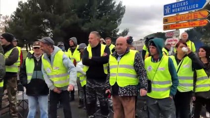 GILETS JAUNES - La mobilisation continue à Bessan -  22 nov 2018